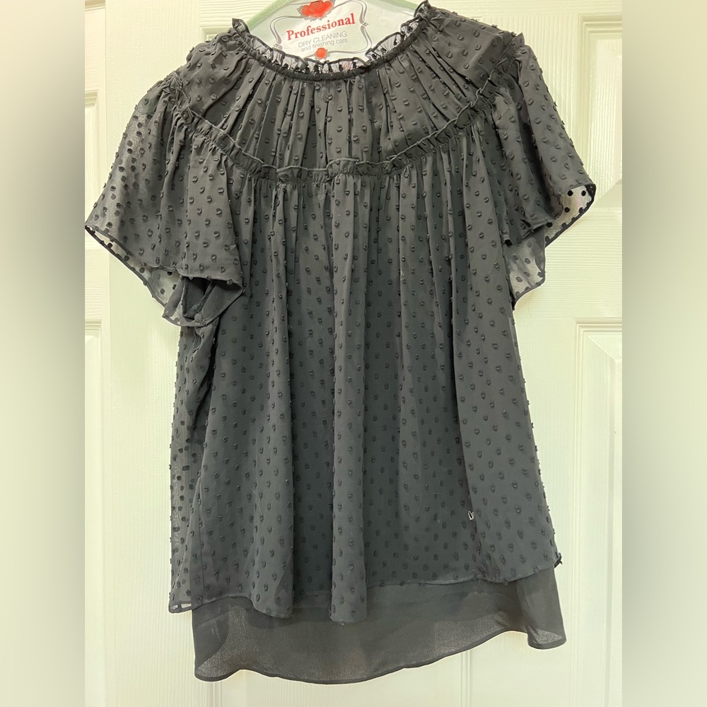 Jcrew black Oversized and flowy blouse